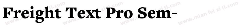 Freight Text Pro Sem字体转换